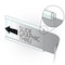 Azar Displays 6''W x 1''H Acrylic Wall Nameplate, NO TAPE, 10PK 199601-NT - alternate 4